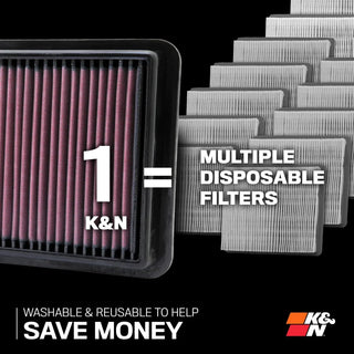 K&N Drop-In Air Filter: Dodge Ram 5.9L Diesel 1994-2002