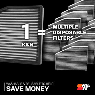 K&N Cabin Filter: 1500, 2500, 3500, Grand Wagoneer & Wagoneer 2022-2025