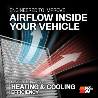 K&N Cabin Filter: Jeep Wrangler 3.6L V6 2012 - 2018