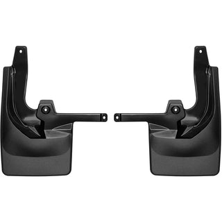 WeatherTech Rear MudFlaps (2PC, Black): Jeep Wrangler 2018 - 2025 (w/OUT Safety Group Package)