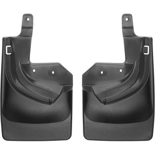 WeatherTech Rear MudFlaps (2PC, Black): Jeep Wrangler Rubicon 2018 - 2025 (w/OUT Steel Bumper)