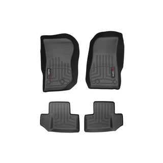 WeatherTech FloorLiner Front & Rear Floor Mats (Black): Jeep Wrangler JK 2014 - 2018