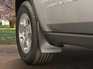 WeatherTech Front MudFlaps (2PC, Black): Jeep Grand Cherokee L 2022 - 2025