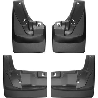 WeatherTech Front & Rear MudFlaps (4PC, Black): Ram 2500 & 3500 2019 - 2024 (w/ Fender Flares)