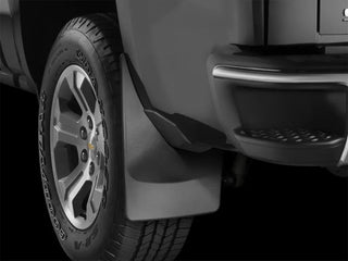 WeatherTech Front MudFlaps (2PC, Black): Ram 1500 2019 - 2025 (w/ Fender Flares)