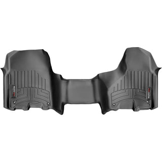 WeatherTech FloorLiner Floor Mats (FRONT) w/ Over Hump: Ram Crew / MegaCab (12-18) - Black