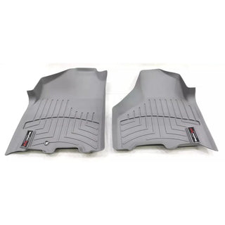 WeatherTech FloorLiner Front Floor Mats (Gray): Dodge Ram Crew Cab 2009 - 2013 (w/1 Retention Hook)