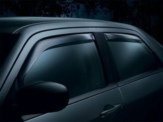 WeatherTech Side Window Deflectors (4PC, Dark Smoke): Dodge Ram 1500 Extended & Quad Cab 2009 - 2018