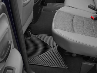 WeatherTech Rear Rubber Floor Mats: Dodge Ram 1500 Quad Cab (2002-2010) - Black