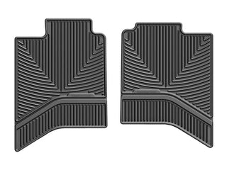 WeatherTech Rear Rubber Floor Mats: Dodge Ram 1500 Quad Cab (2002-2010) - Black