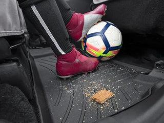 WeatherTech FloorLiner Floor Mats (FRONT): Chrysler 300 / Dodge Charger AWD (11-24) - Black