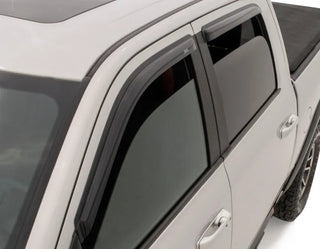 AVS Ventvisor Outside Mount Window Deflectors (4PC, Smoke): RAM 1500 Crew Cab 2019 - 2025
