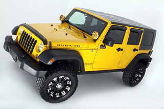 AVS Ventvisor Outside Mount Window Deflectors (4PC, Smoke): Jeep Wrangler JK 2007 - 2018
