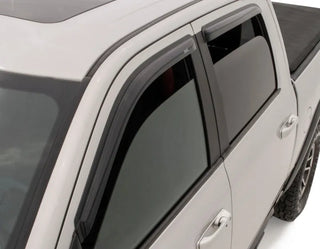 AVS Ventvisor Outside Mount Window Deflectors (4PC): Dodge Ram Crew Cab (09-18) - Smoke