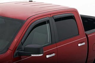 AVS Ventvisor Outside Mount Window Deflectors (4PC): Dodge Ram Crew Cab (09-18) - Smoke