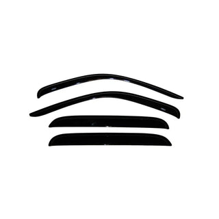 AVS Ventvisor Outside Mount Window Deflectors (4PC, Smoke): Dodge Dakota Crew Cab 2000 - 2004