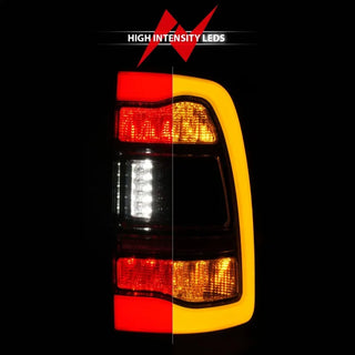 ANZO Sequential LED Taillights w/Switchback (Smoke): Dodge Ram 2009 - 2018 (1500, 2500, 3500)