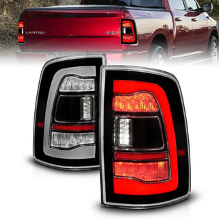 ANZO Sequential LED Taillights (Black): Dodge Ram 2009 - 2018 (1500, 2500, 3500)