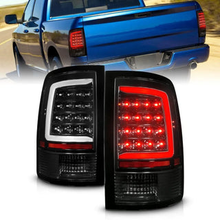 ANZO Full LED Tailights w/ Sequential (Black): Dodge Ram 2009 - 2018 (1500, 2500, 3500)