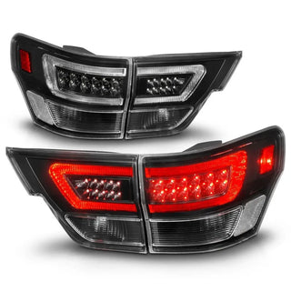 Anzo LED Tail Lights w/Light Bars (Black): Jeep Grand Cherokee 2011 - 2013