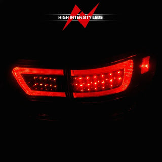 Anzo LED Tail Lights w/Light Bars (Black): Jeep Grand Cherokee 2011 - 2013
