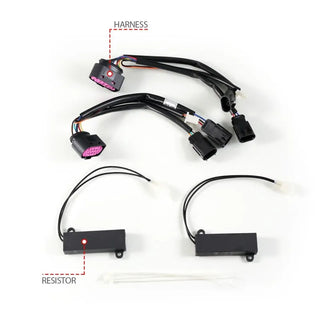 ANZO Full LED Projector Headlights w/ Switchback Light Bar (Black): Fits Dodge Ram (02-18)