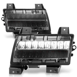 ANZO LED Fender Lights Sequential Signals (F&R): Jeep Wrangler JL Sport 2018-2024 w/ Chrome Smoke - Smoke