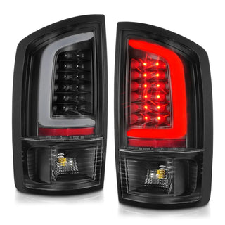 ANZO LED Tail Lights w/ Light Bar (Black/Clear): Dodge Ram 2002 - 2006 (1500, 2500, 3500)