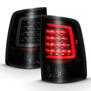 ANZO LED Tail Lights Plank Style (Black/Smoke): Dodge Ram 2009 - 2018 (1500, 2500, 3500)
