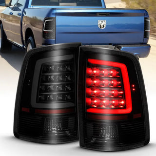 ANZO LED Tail Lights Plank Style (Black/Smoke): Dodge Ram 2009 - 2018 (1500, 2500, 3500)