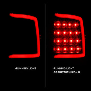 ANZO LED Tail Lights Plank Style (Black/Smoke): Dodge Ram 2009 - 2018 (1500, 2500, 3500)