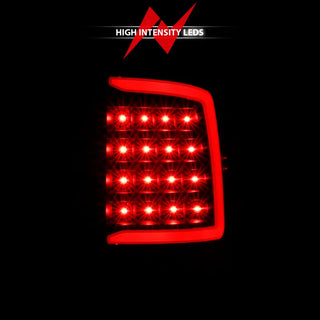 ANZO LED Tail Lights Plank Style (Black/Smoke): Dodge Ram 2009 - 2018 (1500, 2500, 3500)