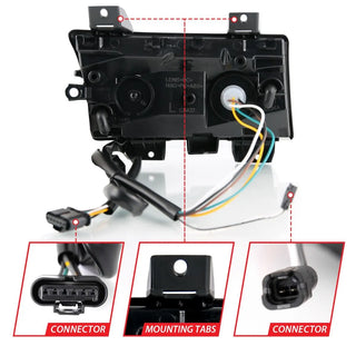 ANZO LED Fender Lights Sequential Signals (F&R): Jeep Wrangler JL / Gladiator JT 2018-2024 w/ Chrome - Clear