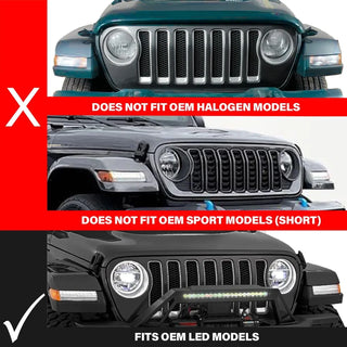 ANZO LED Fender Lights Sequential Signals (F&R): Jeep Wrangler JL / Gladiator JT 2018-2024 w/ Chrome - Clear