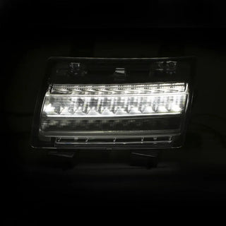 ANZO LED Fender Lights Sequential Signals (F&R): Jeep Wrangler JL / Gladiator JT 2018-2024 w/ Chrome - Clear