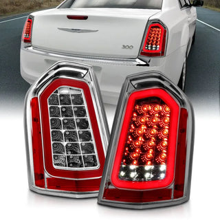 ANZO Sequential LED Taillights (Chrome): Chrysler 300 2011 - 2014
