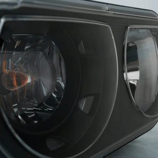 ANZO Crystal Headlights w/ Halo (Black): Dodge Challenger 2008 - 2014
