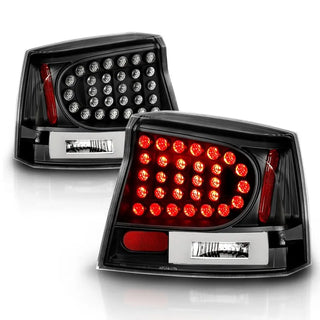 ANZO LED Tail Lights (Black): Dodge Charger 2006 - 2008