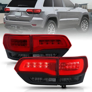 ANZO LED Tail Lights (Red/Smoke): Jeep Grand Cherokee 2014 - 2021