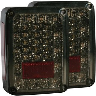 ANZO LED Tail Lights (Smoke): Jeep Wrangler JK 2007 - 2018
