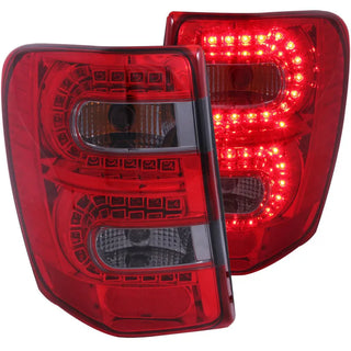 ANZO LED Tail Lights (Red/Smoke): Jeep Grand Cherokee 1999 - 2004
