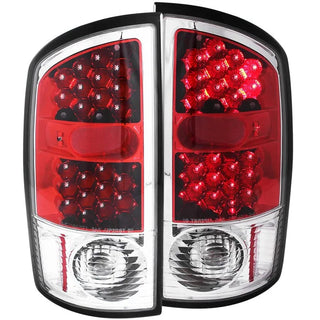 ANZO LED Tail Lights (Red/Clear): Dodge Ram 1500 2002 - 2005