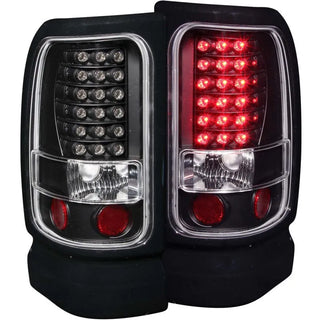 ANZO LED Tail Lights (Black): Dodge Ram 1994 - 2002 (1500, 2500, 3500)