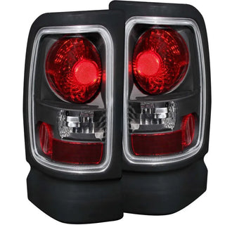 ANZO Tail Lights (Black): Dodge Ram 1994 - 2002 (1500, 2500, 3500)