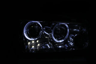 ANZO Halogen Projector Headlights w/ Halo (Chrome): Dodge Charger 2006 - 2010