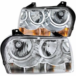 ANZO Crystal Headlights w/ CCFL Halo (Chrome): Chrysler 300 2005 - 2010