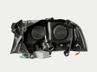 ANZO Projector Headlights w/ Halo (Black): Dodge Dakota 1997 - 2004