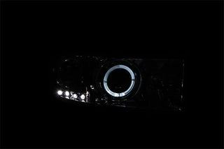 ANZO Projector Headlights w/ Halo (Chrome): Fits Most Dodge Ram Models (1994-2010)