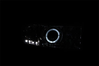 ANZO Projector Headlights w/ Halo (Chrome): Fits Most Dodge Ram Models (1994-2010)