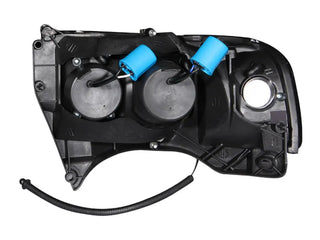 ANZO Projector Headlights w/ Halogen (Black): Dodge Ram 1994 - 2002 (1500, 2500, 3500)